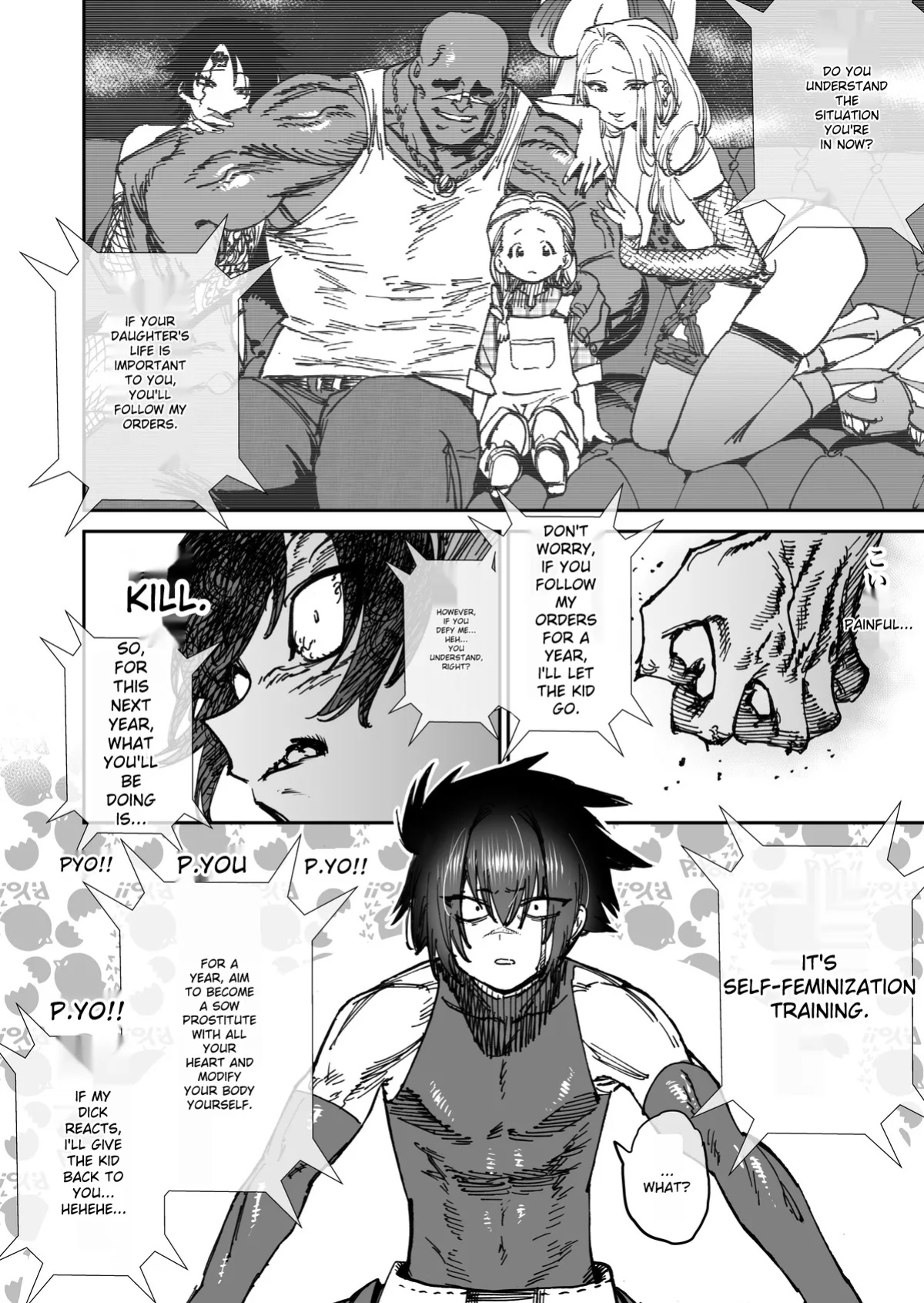 [Horieros] "The Strongest Assassin's self-feminization into a fallen shemale" 1-11 [Rough English]