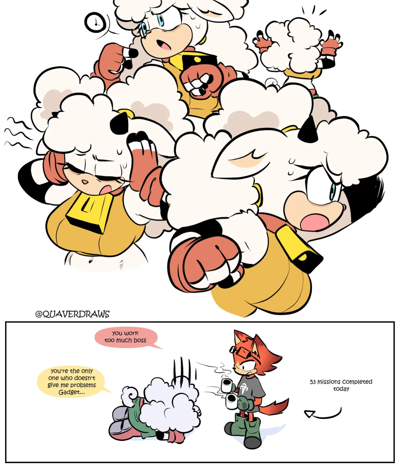 [QuaverDraws (QuaverNSFW)] Lanolin's Quadruple S Treatment + Extras