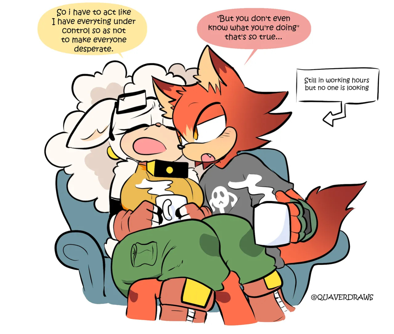 [QuaverDraws (QuaverNSFW)] Lanolin's Quadruple S Treatment + Extras