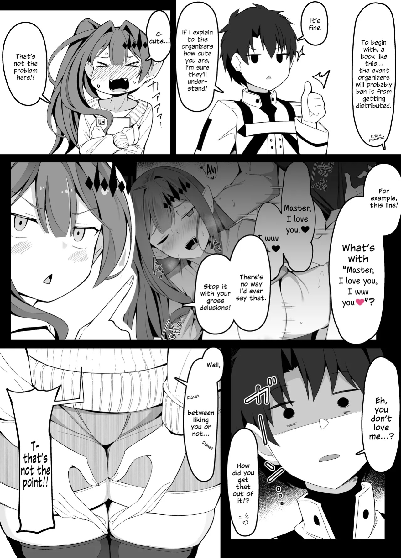 [Corundum] Ero Doujinshi o Model Honnin ni Genkou Tetsudawaseru Yatsu (Fate/Grand Order) [SDTLs]