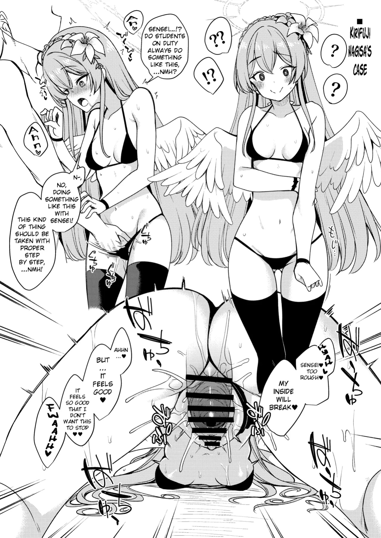 (C102) [Ryuukakusan Nodoame (Gokubuto Mayuge)] Tea Party (Mizugi) ni Sukebe Suru Omake Hon (Blue Archive) [HarmoniousTL]