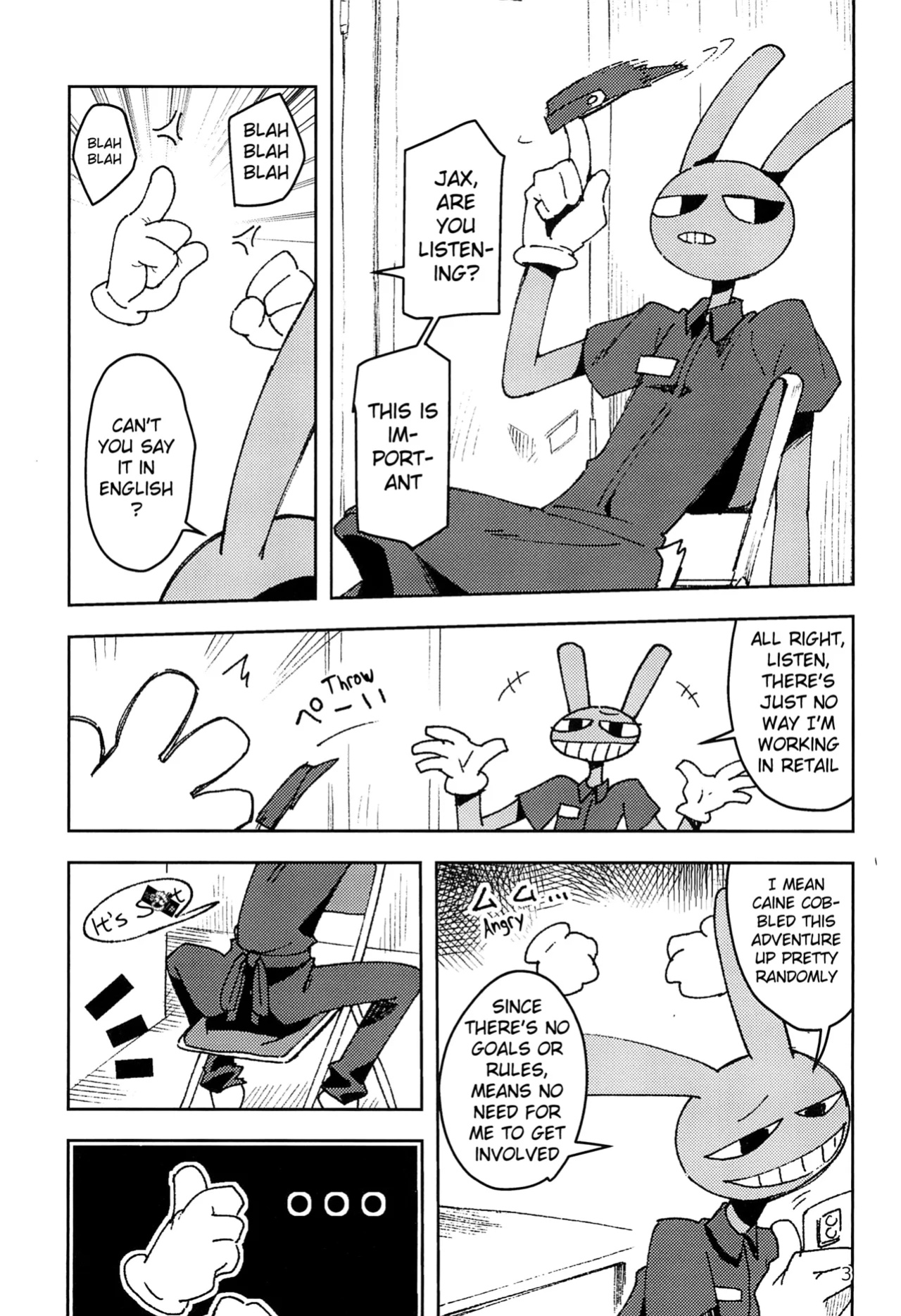 (Kemoket 15) [Harugoya (Harusuke)] Minimum Wage Wroker, Jax (The Amazing Digital Circus)