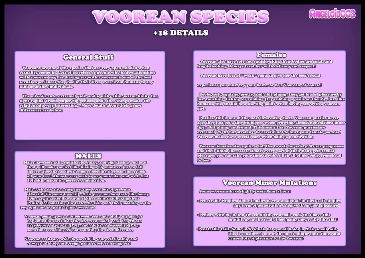 [Angeloid003] Voorean Species Sheet
