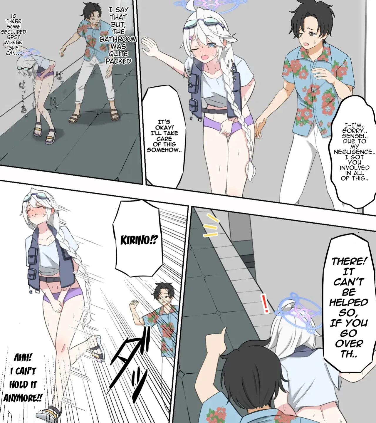 [Keiki-ya-san (Ningen no Saga)] saving peeing! (Blue Archive)