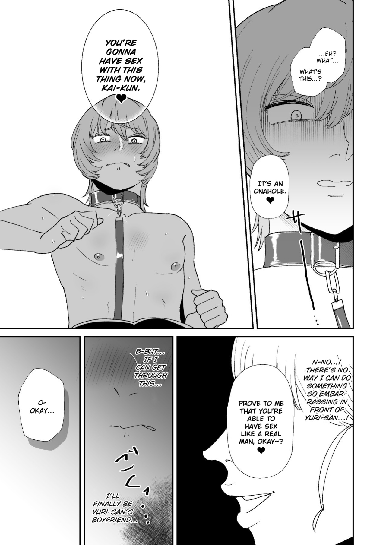[Okuchi no Okuchi (Watari Kaoru)] Boku wa Maso ga Daikoubutsu na Onee-san no Omocha | I’m the Toy of a Masochist’s Lover Onee-san