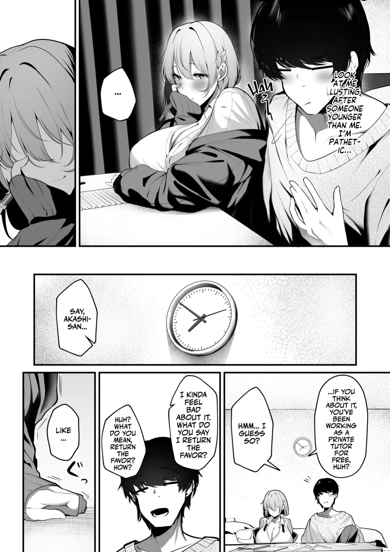 [Sakyu Syogun (Ksyum)] Ooya no Musume no Kyonyuu Gal ni Benkyou Oshietara Ecchi Shite Kureta Hanashi | The Landlord's Big-Tittied Gyaru Daughter Lets me have Sex in Exchange for Private Lessons! [Team Rabu2]