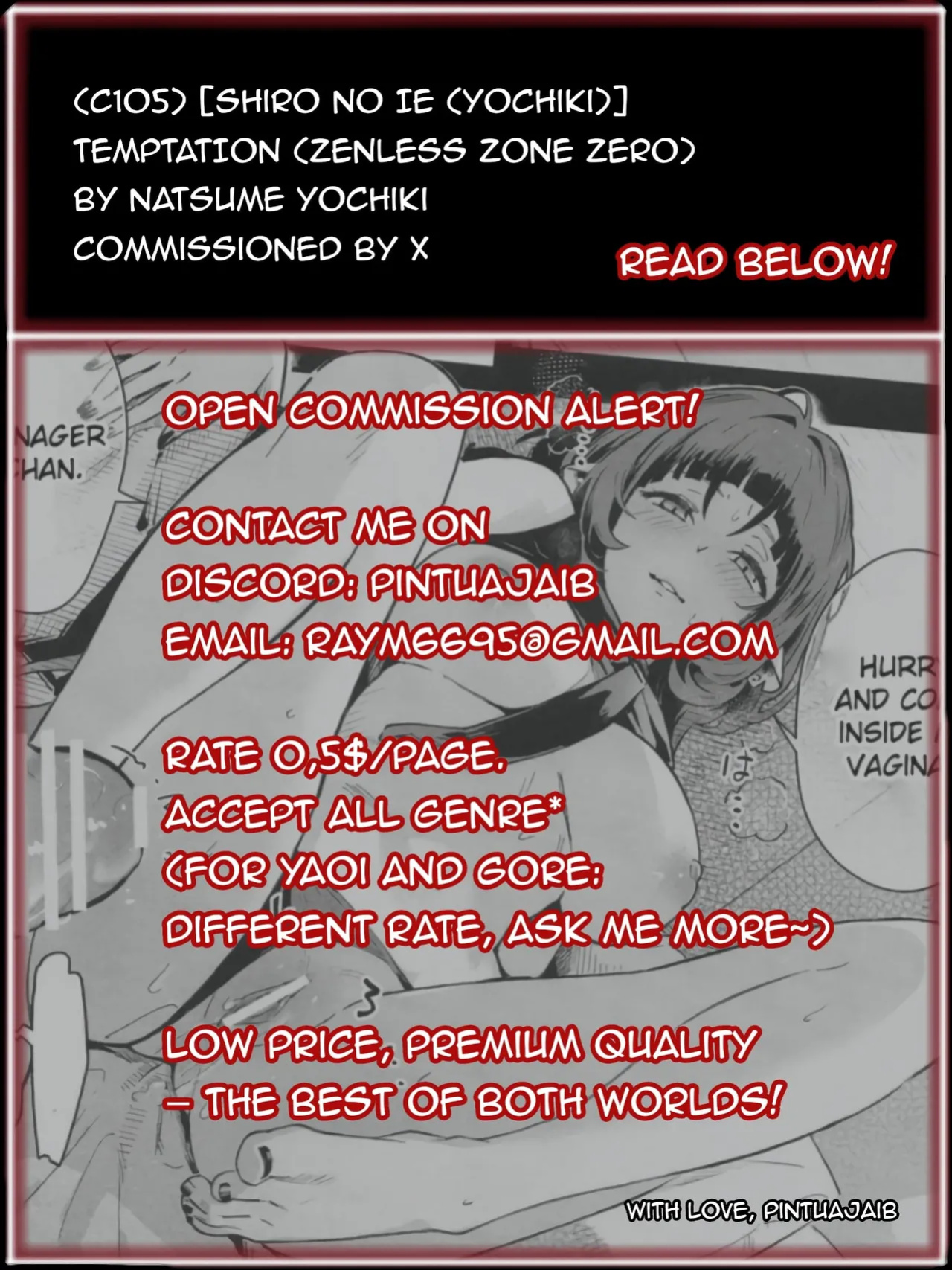 (C105) [Shiro no Ie (Yochiki)] TEMPTATION (Zenless Zone Zero)