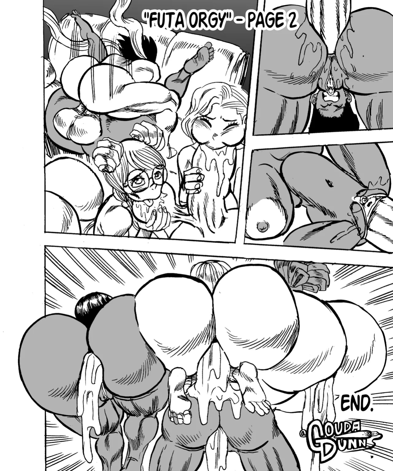 [Gouda Dunn] Futa Orgy