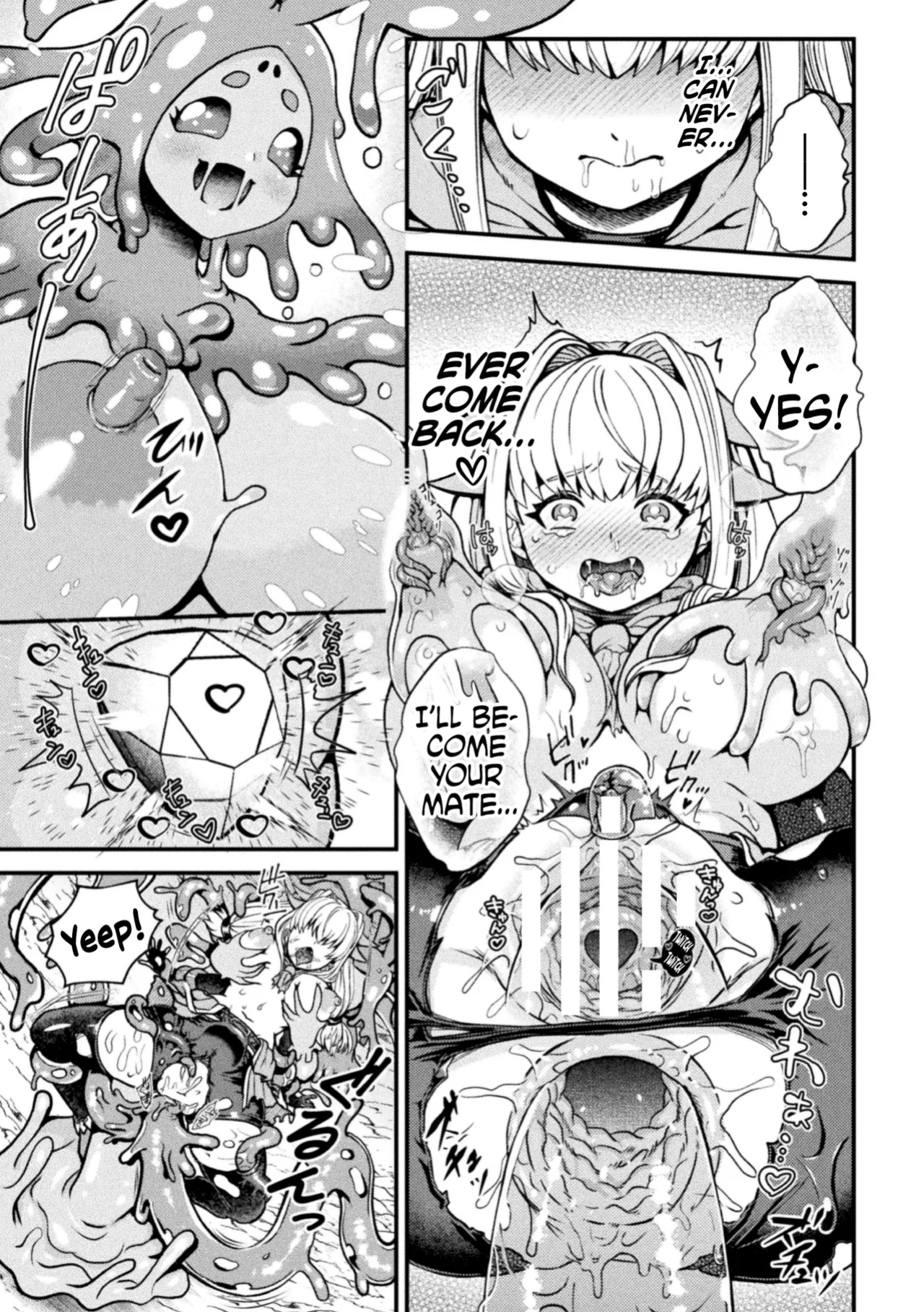 [Chifuyu Appleton] Jewelry Slime ni Miirareta Boukensha | An Adventurer Gets Wooed by a Jewel Slime (2D Comic Magazine Ishukan Yuri Ecchi Vol. 2) [Kinsei Translations]