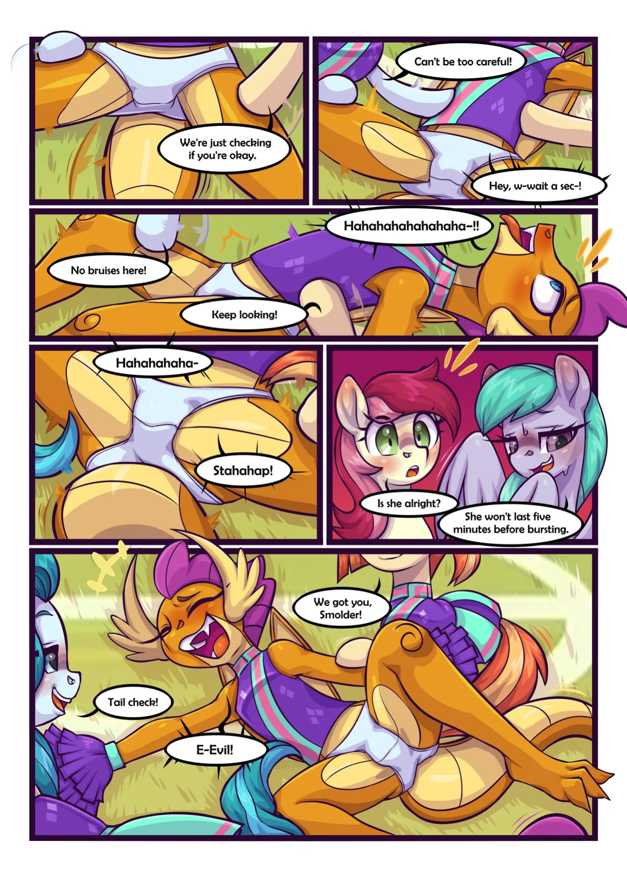 [Moonseeker (SketchySkylar)] Smolder's Cheerleading Initiation