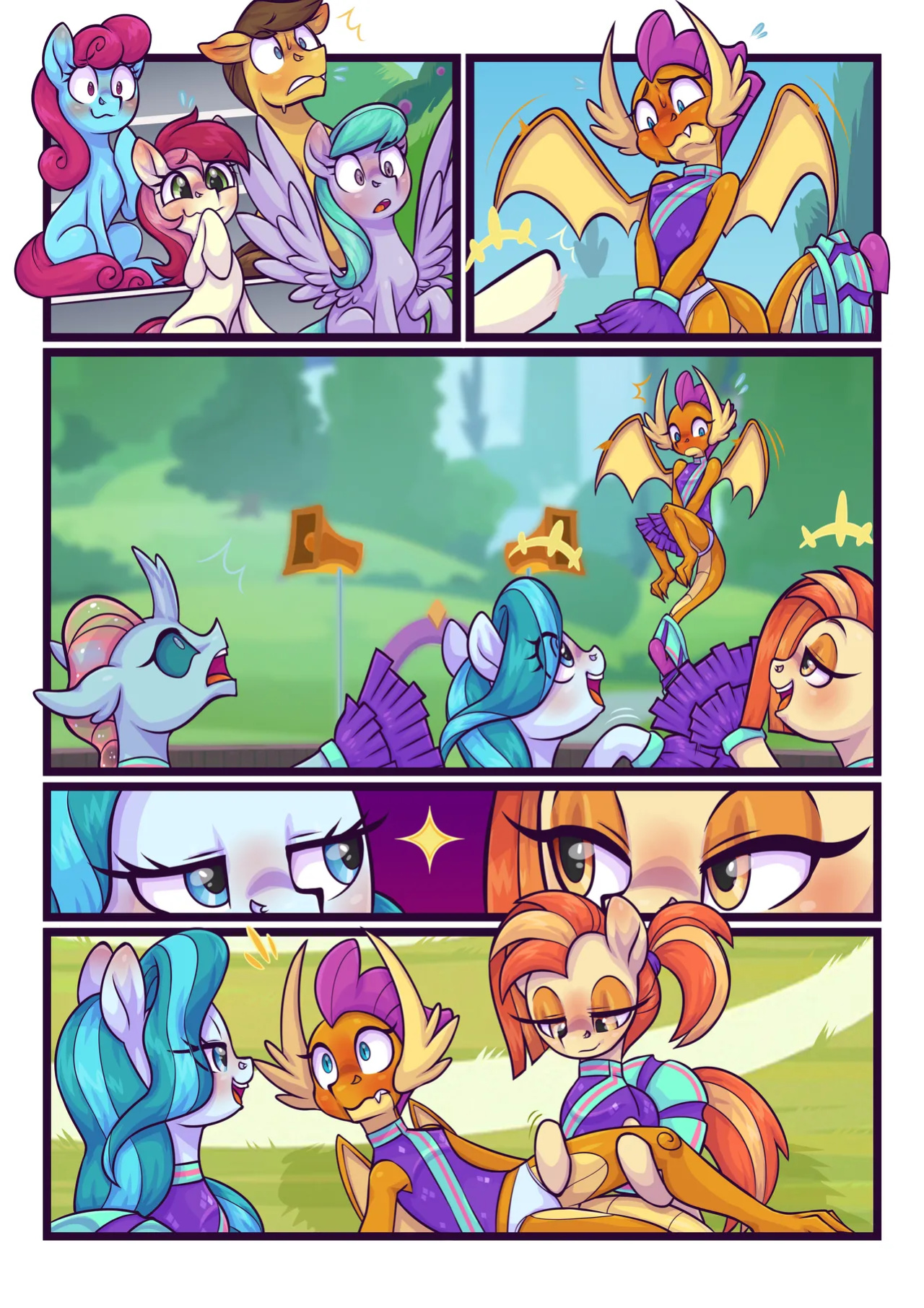 [Moonseeker (SketchySkylar)] Smolder's Cheerleading Initiation