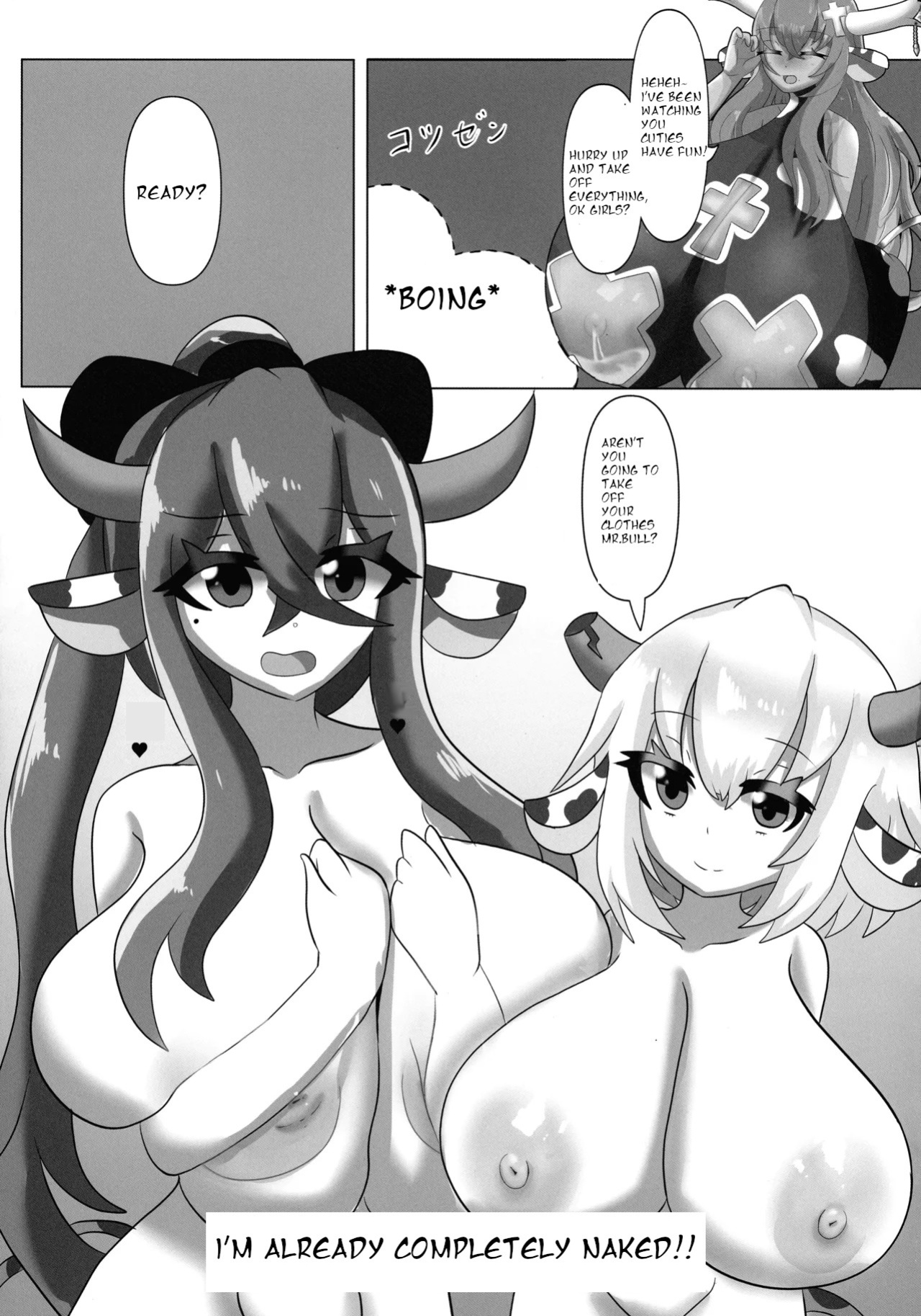 [Mellowsanchi (Amakaze Mellow)] HaraUshi Haramasete sukue Shounen to Nana-ri no Bakunyuu Ushiko