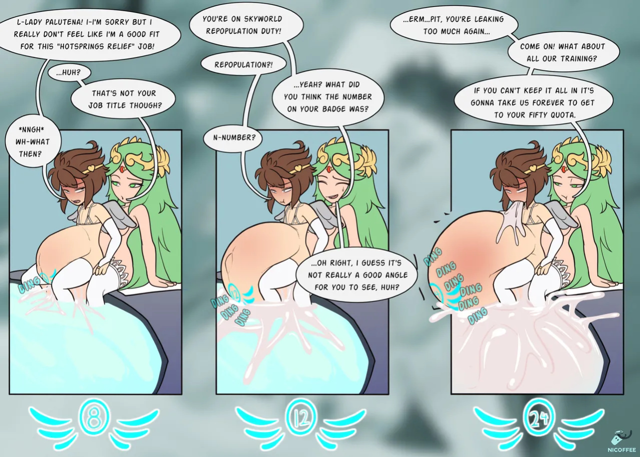 [Nicoffee] Palutena and Pit Skyworld Repopulaiton Parts 1-3