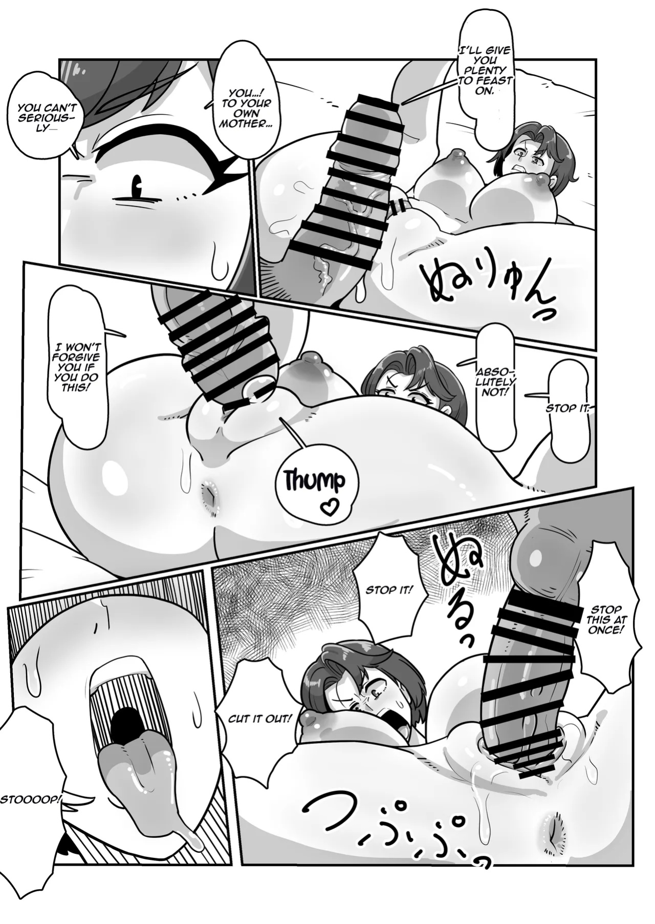 [Boundary (Sakai)] Bote Haha ~Ore o Jikka kara Oidashita Mukatsuku Hahaoya o Muriyari Haramasete Botehara Sex Zanmai!~ | Pregnant Mom ~ I impregnated My Annoying Mother Who Kicked Me Out of the Family Home and Had Pregnant Sex! ~ [Aishi21]