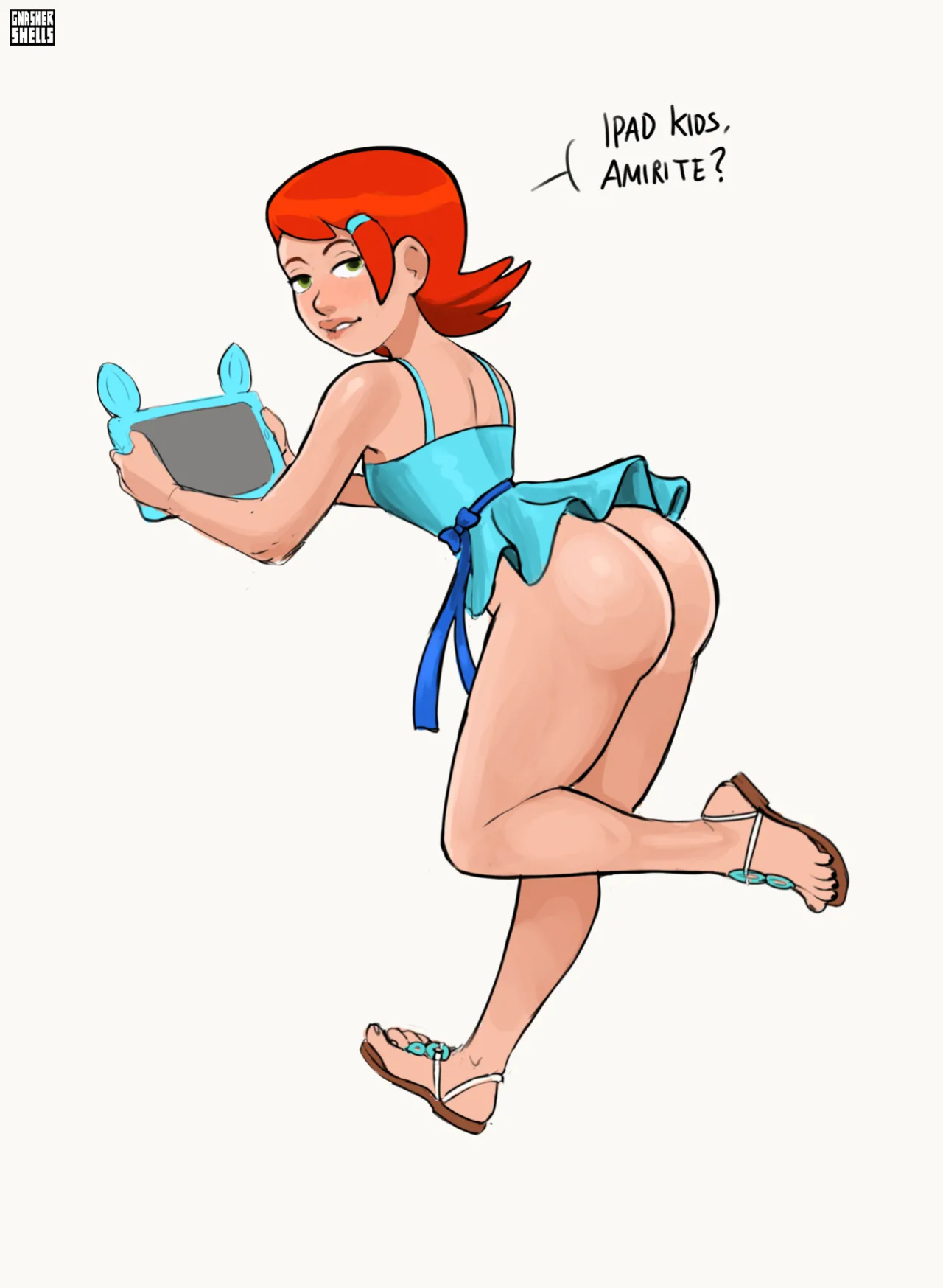 [GnasherShells] iPad Gwen (Ben 10)