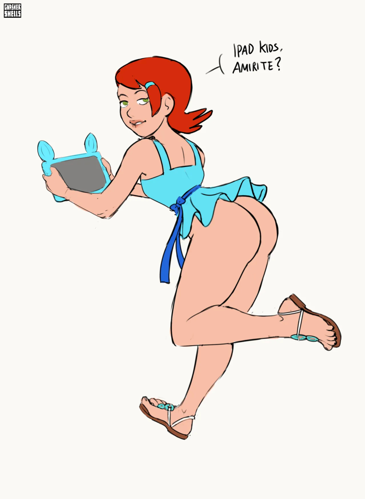 [GnasherShells] iPad Gwen (Ben 10)
