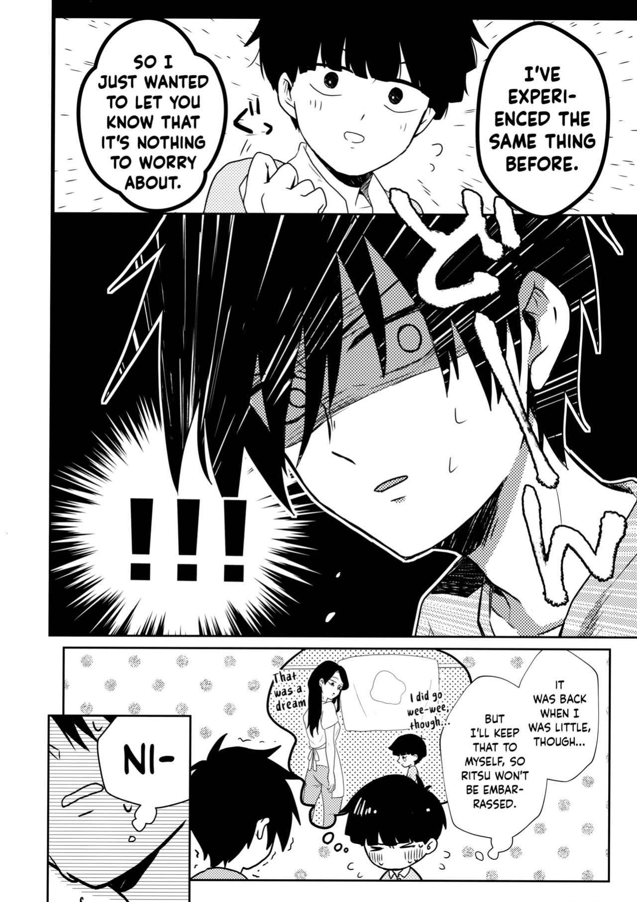 (ONE→HUNDRED 7) [Kedama MONSTER (MAYUKA)] Tatoeba Sore wa Bokutachi no (Mob Psycho 100) {Chin²}