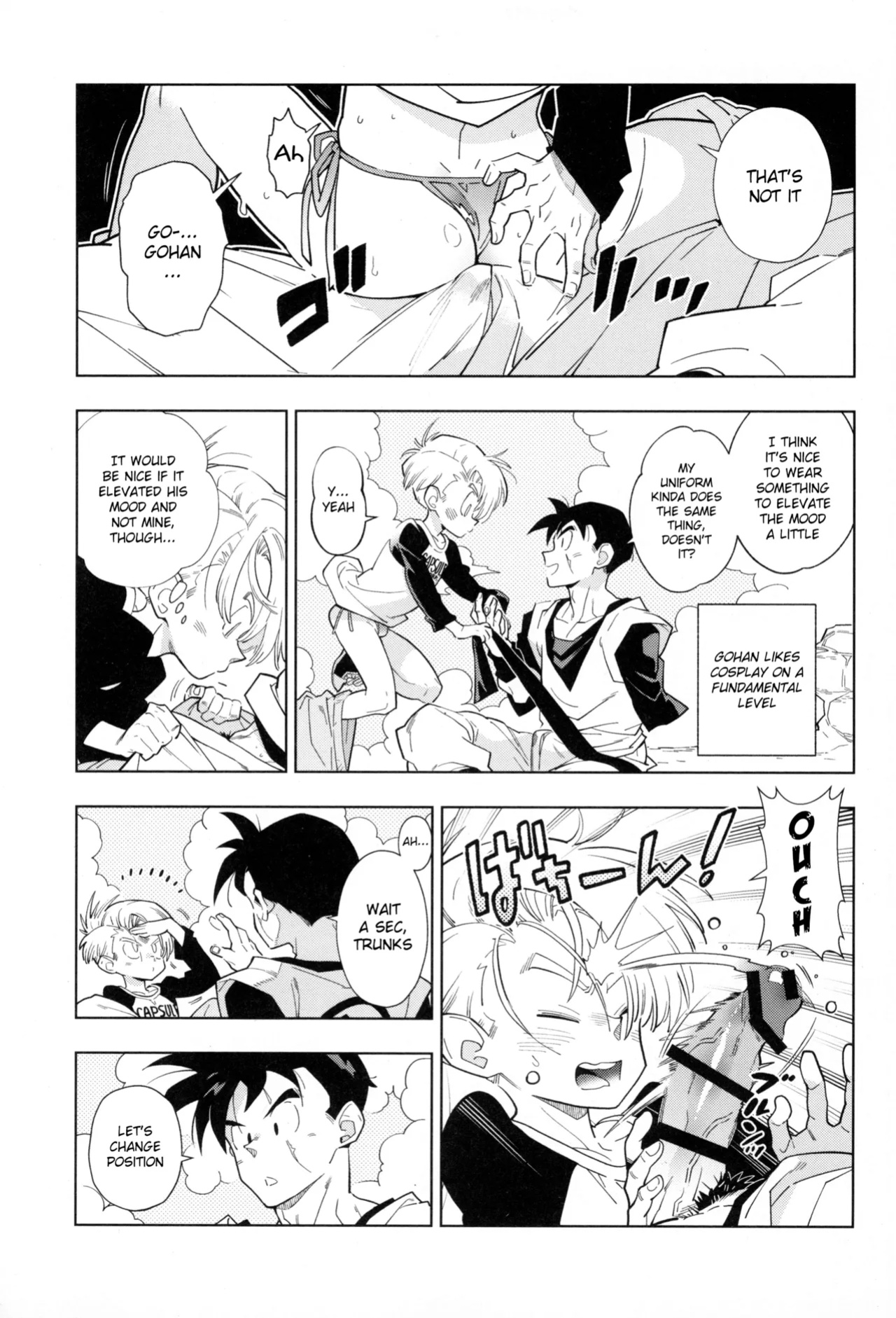 (ShotaFes 17) [Article 60 of Criminal Code (Shuhan)] Nee Gohan-san Micro Bikini Suki desu ka? | Hey Gohan, Do You Like Microbikinis? (Dragon Ball Z) {Chin²}