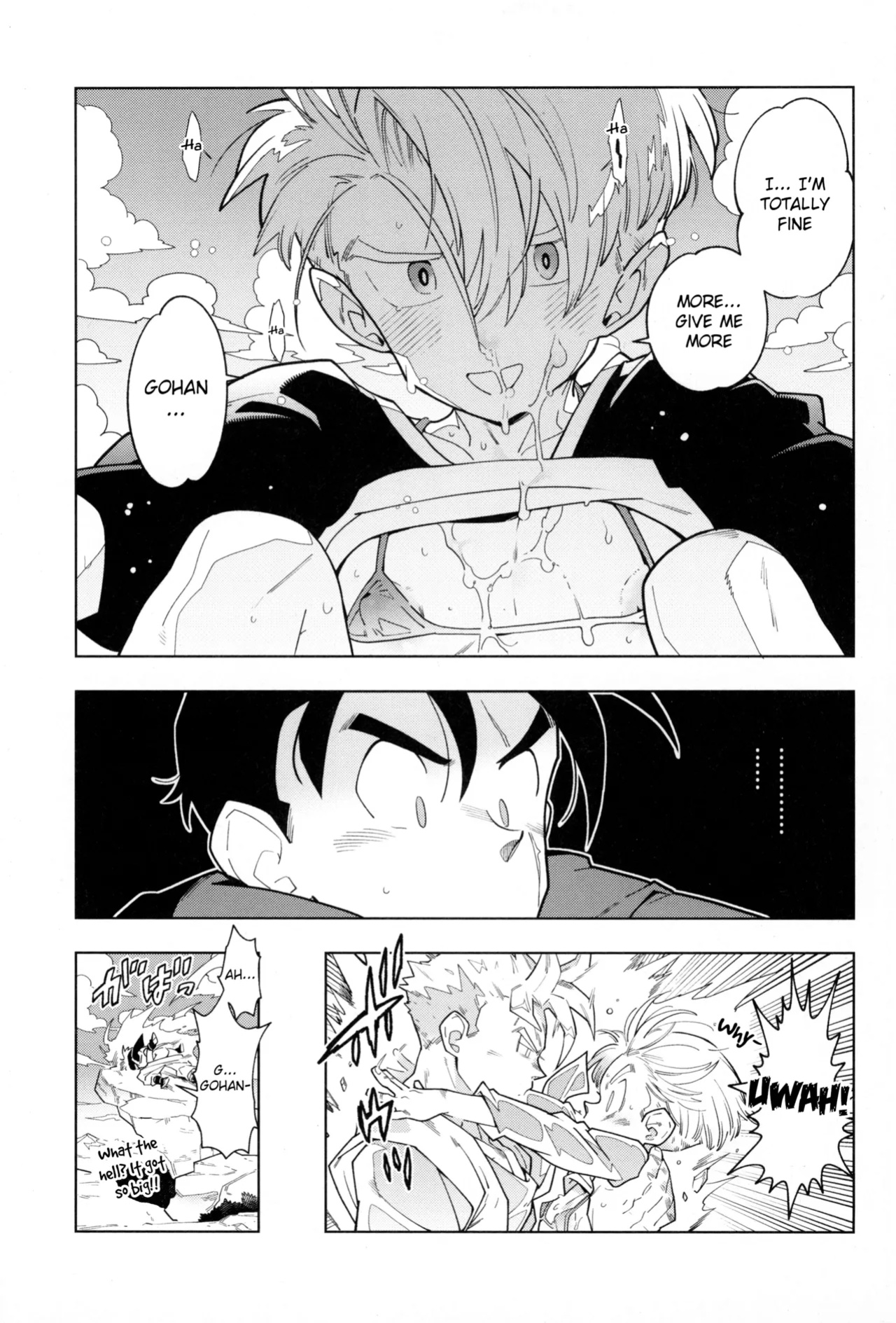 (ShotaFes 17) [Article 60 of Criminal Code (Shuhan)] Nee Gohan-san Micro Bikini Suki desu ka? | Hey Gohan, Do You Like Microbikinis? (Dragon Ball Z) {Chin²}