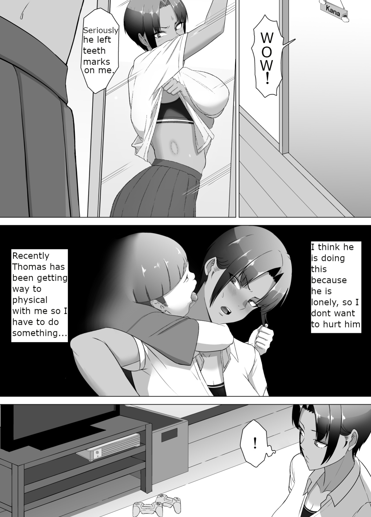 The girl next door is really careless, So I had to put her in her place (english)