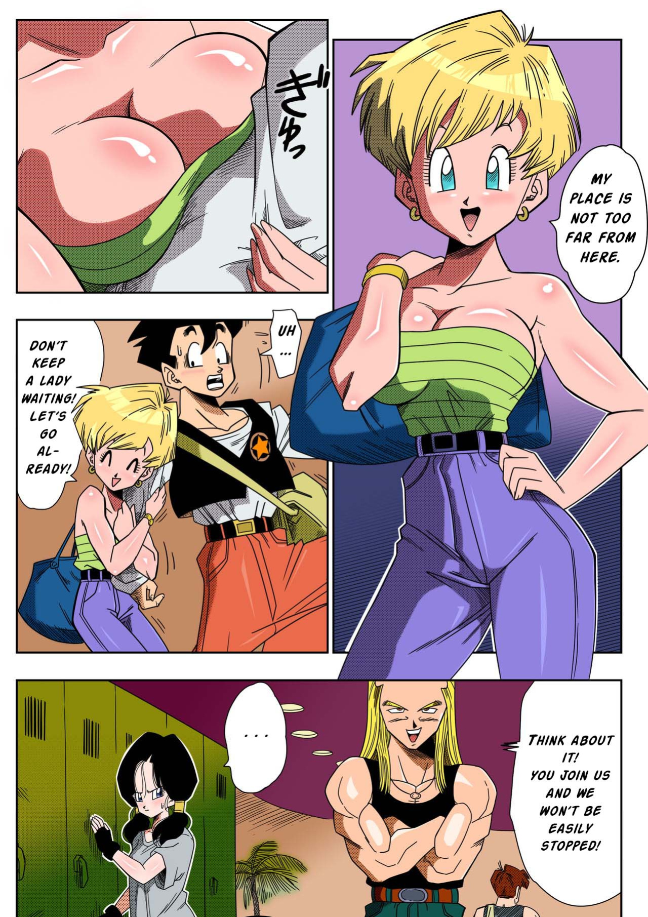 [Yamamoto] LOVE TRIANGLE Z Part 1-4 (Dragon Ball Z) [英语] [全彩未修正]