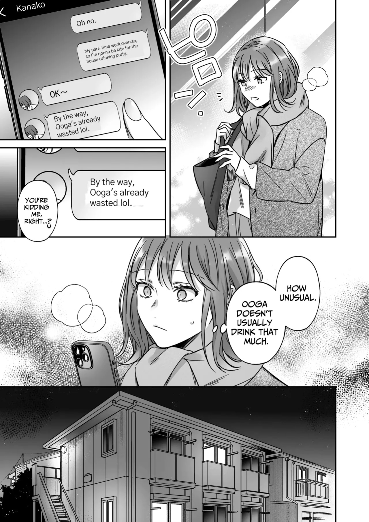 [THE Waidan (Yasuda Meshimeshi, Roni)] Saenai Dōki no Kobayashi wa Watashi no Higyaku Ganbō o Mitashite Kureru ｜I'm Not Content With Being Just Osada's "Male Friend"!