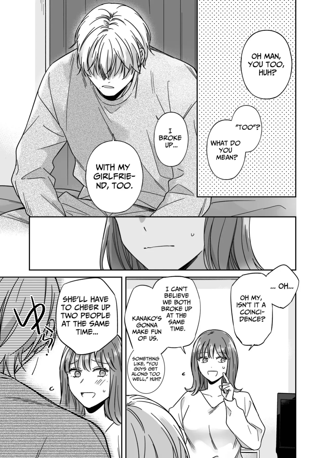 [THE Waidan (Yasuda Meshimeshi, Roni)] Saenai Dōki no Kobayashi wa Watashi no Higyaku Ganbō o Mitashite Kureru ｜I'm Not Content With Being Just Osada's "Male Friend"!