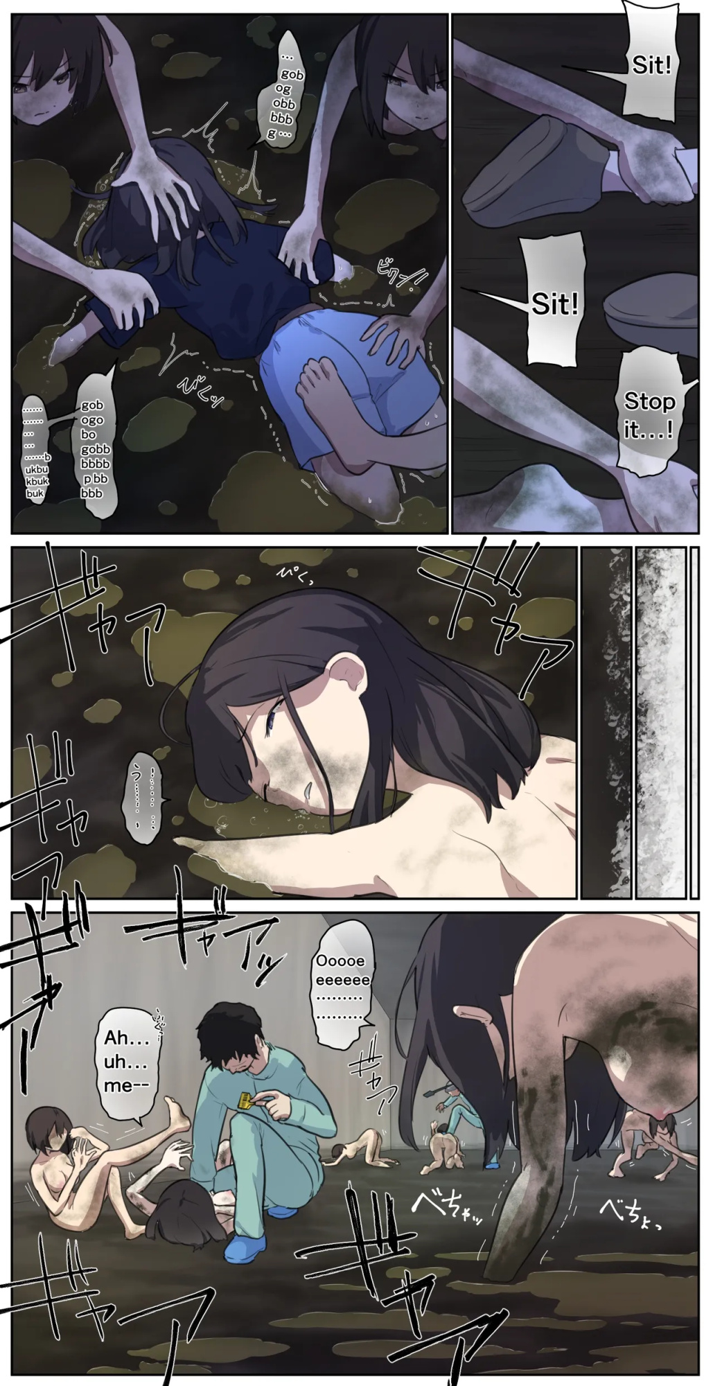 A girl left in a human barn by her friend《Part 2》