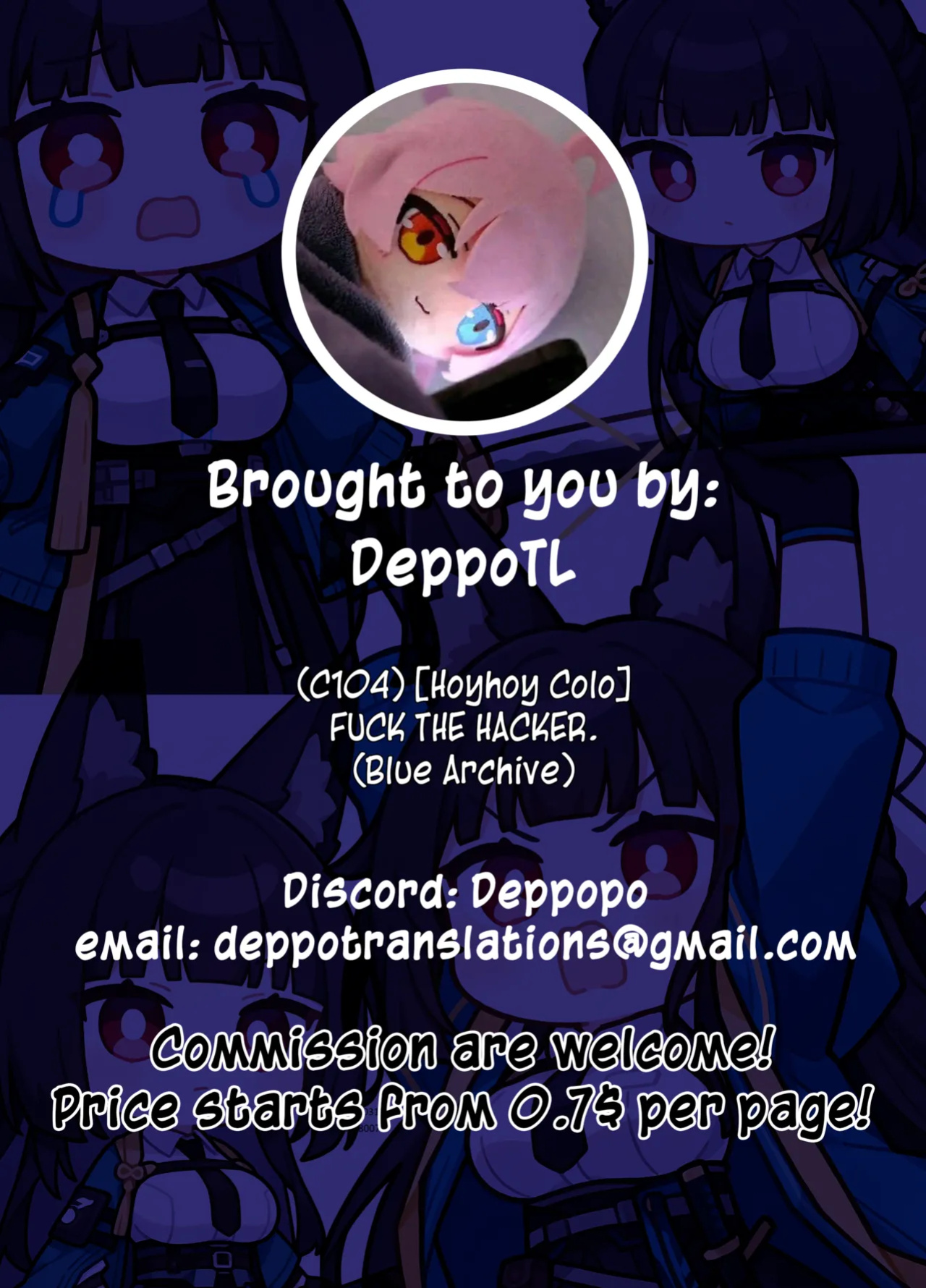 (C104) [Hoyhoy Colo] FUCK THE HACKER. (Blue Archive) [DL-Site]