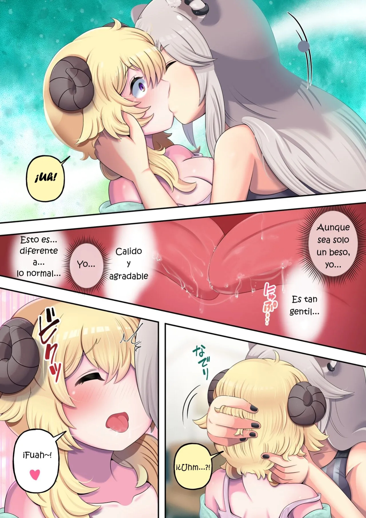 [Minominiya (Minomini)] Futashishi x Wata ♥Lion no Aijou Hyougen Hen♥ | Futashishi x Wata ♥La Expresión de Amor de Lalion♥ (Shishiro Botan, Tsunomaki Watame) [Rabu&Desu translations] [Spanish] [PorLaCultura]