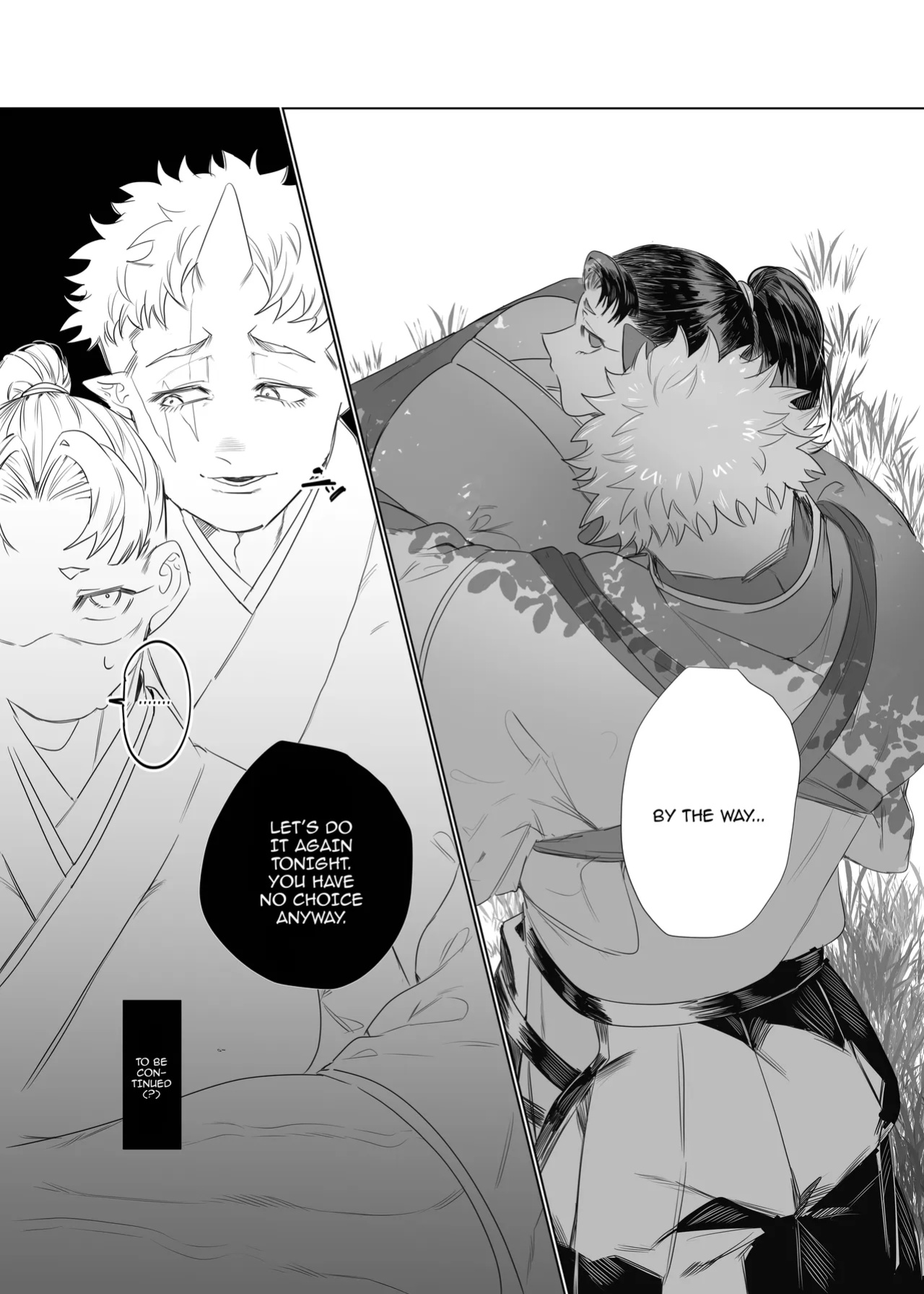 [Bonnou no Tamatebako (Nuchitsu Nanako)] Onnanoko no Momotarou to Deka Tsuyo Oni-san / Female Momotaro And The Huge, Strong Demon by Bonnou no Tamatebako