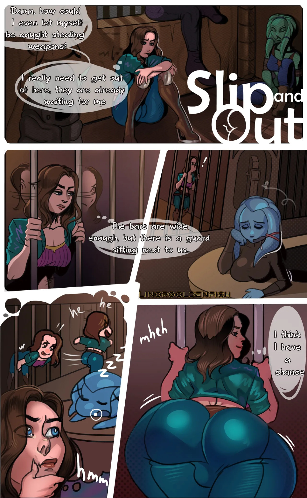 [Linor Goldenfish] Slip and Out (Star Wars)