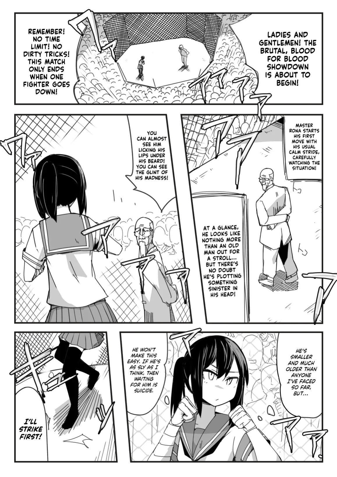 [Circle Pushishi (nnS)] Sailor Fuku Chika Kakutou | Underground Fight in a Sailor Uniform [NudeSalad]