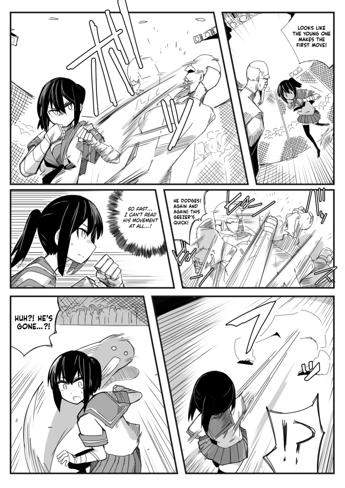 [Circle Pushishi (nnS)] Sailor Fuku Chika Kakutou | Underground Fight in a Sailor Uniform [NudeSalad]