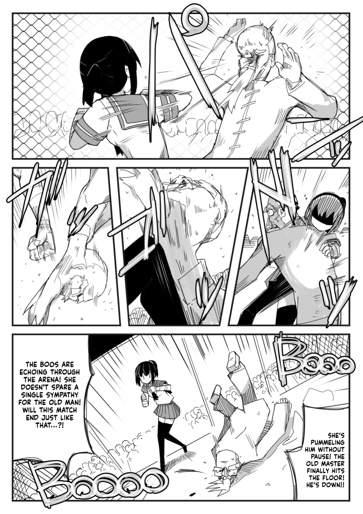[Circle Pushishi (nnS)] Sailor Fuku Chika Kakutou | Underground Fight in a Sailor Uniform [NudeSalad]