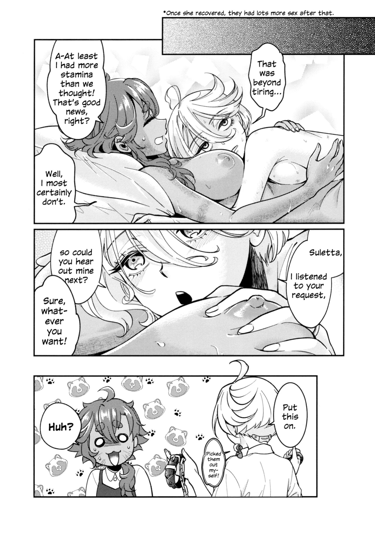 (C103) [Soramimi (Mytyl)] Oyome-san no Gohoubi | The Bride's Reward (Mobile Suit Gundam: The Witch from Mercury)