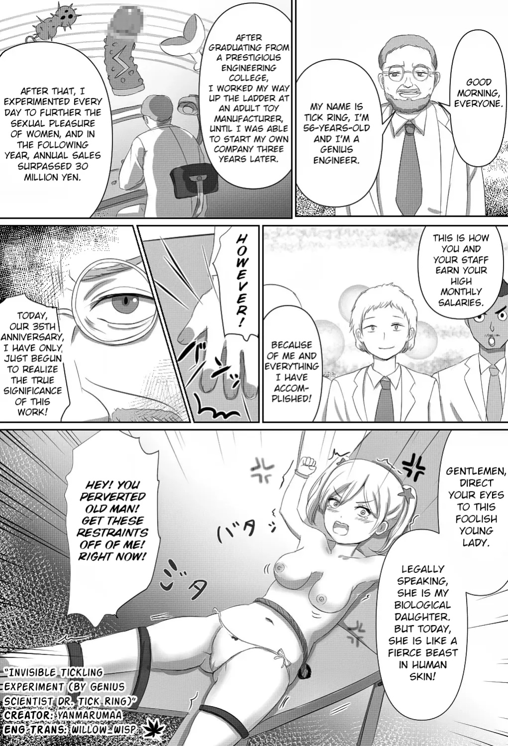 [Yanmarumaa] Invisible Tickling Experiment (by Genius Scientist Dr. Tick Ring)