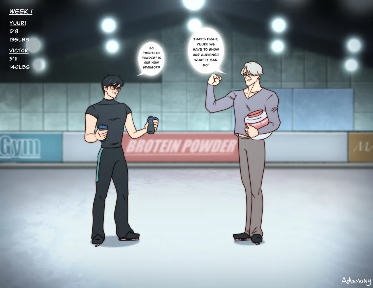 [Adamony] Yuuri & Victor’s New Sponsor!