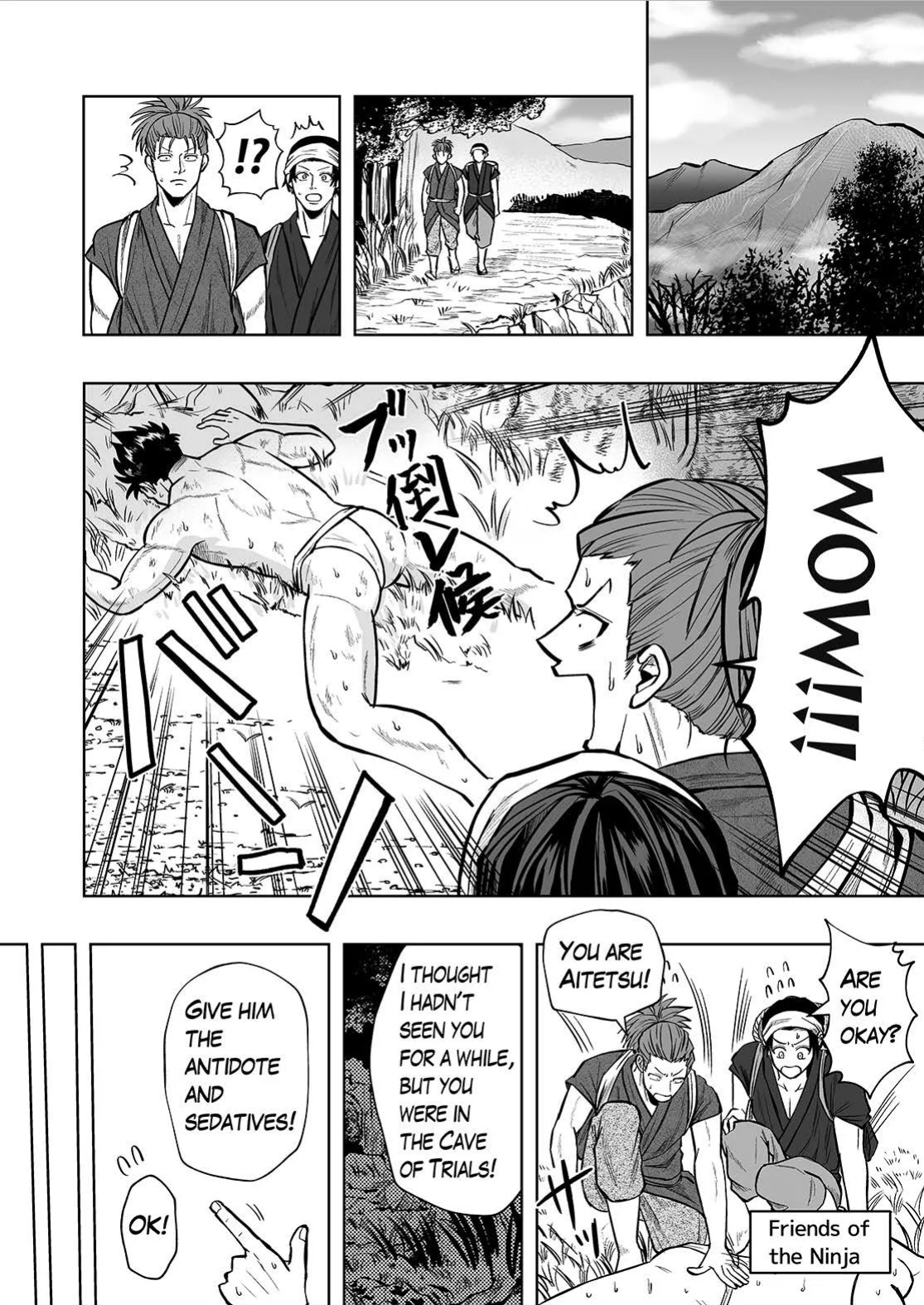 [BG Honda] A masochistic ninja is tickled on the soles of his feet and glans with hands and brushes