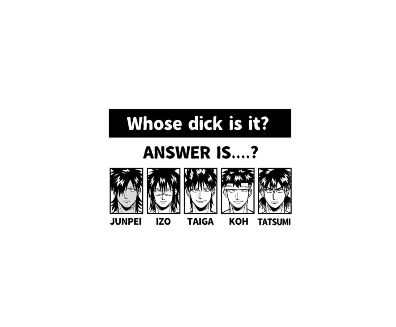 [BG Honda] WHO IS THE ONE BEING TEASED ABOUT THE DICK HE PULLED OUT OF THE HOLE IN THE WALL?