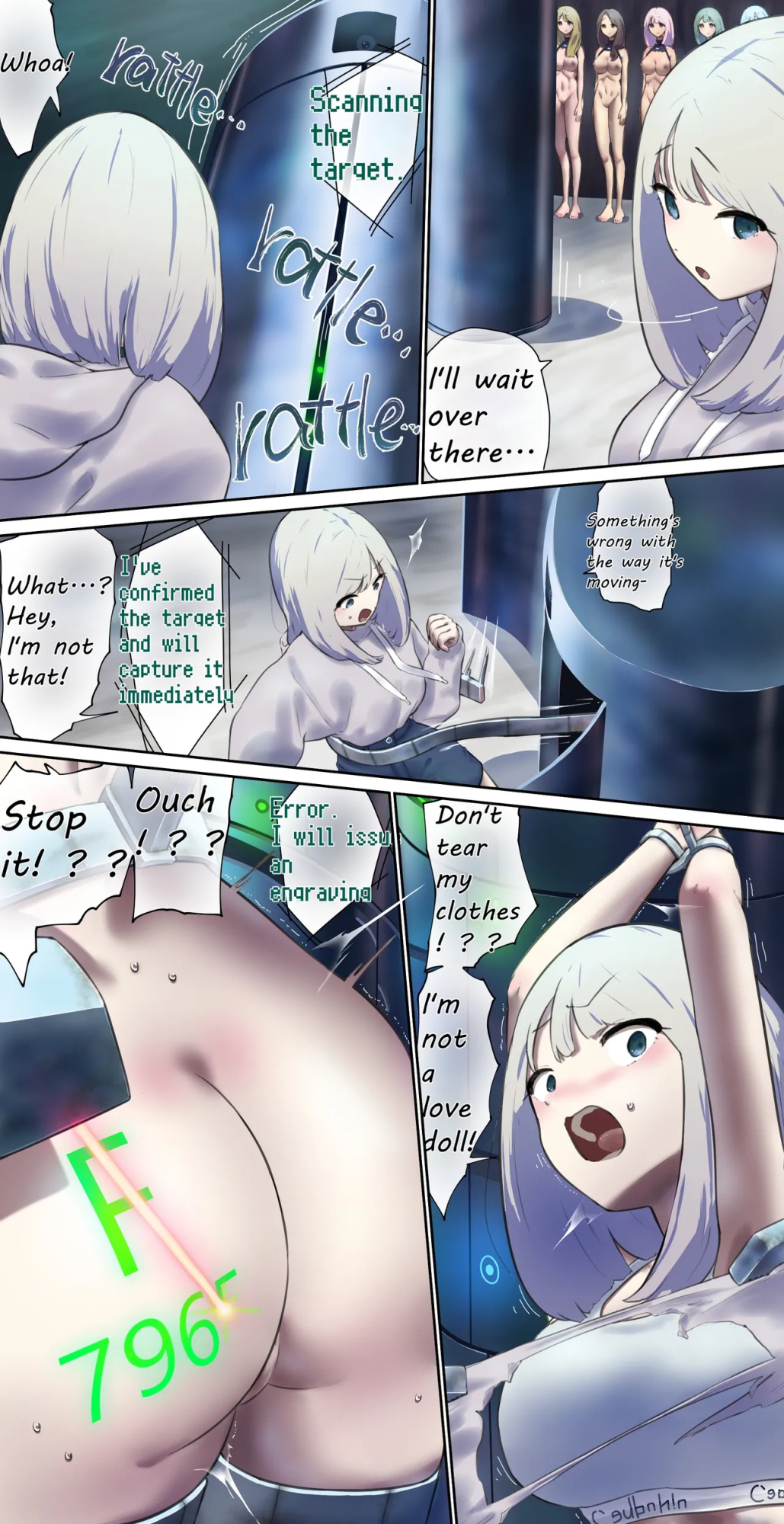 A girl came for regular maintenance on her love doll