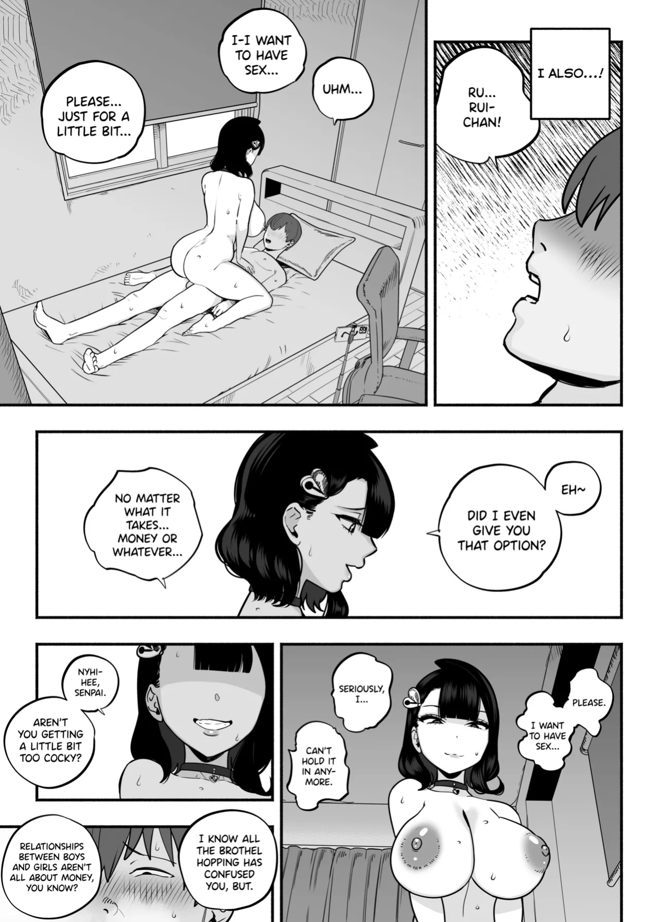 [Sakuranbo Nouen (Kondo Yume)] Gachikoi Fuuzoku 2.5 -Papa-katsu Joshi ni Jakusha Dansei Chinpo o Ijimerareru Hanashi- | Falling in Love at the Brothel 2.5 [SDTLs]