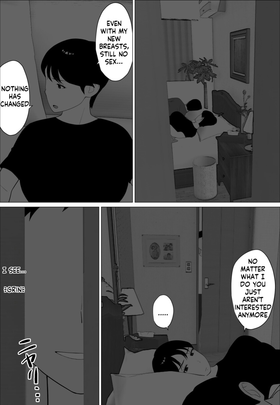 [Oroboy] Danna to no Resu Kaishou no Tameni Toukyou Shita noni | Enlarged breasts to entice husband and yet... [innyinny]