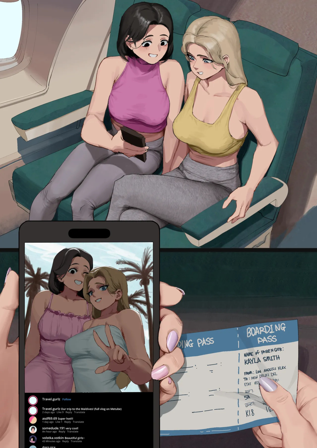 [Wjs07] Travel Gurlz(Kayla & Da-Yoon) Remake - India and Japan