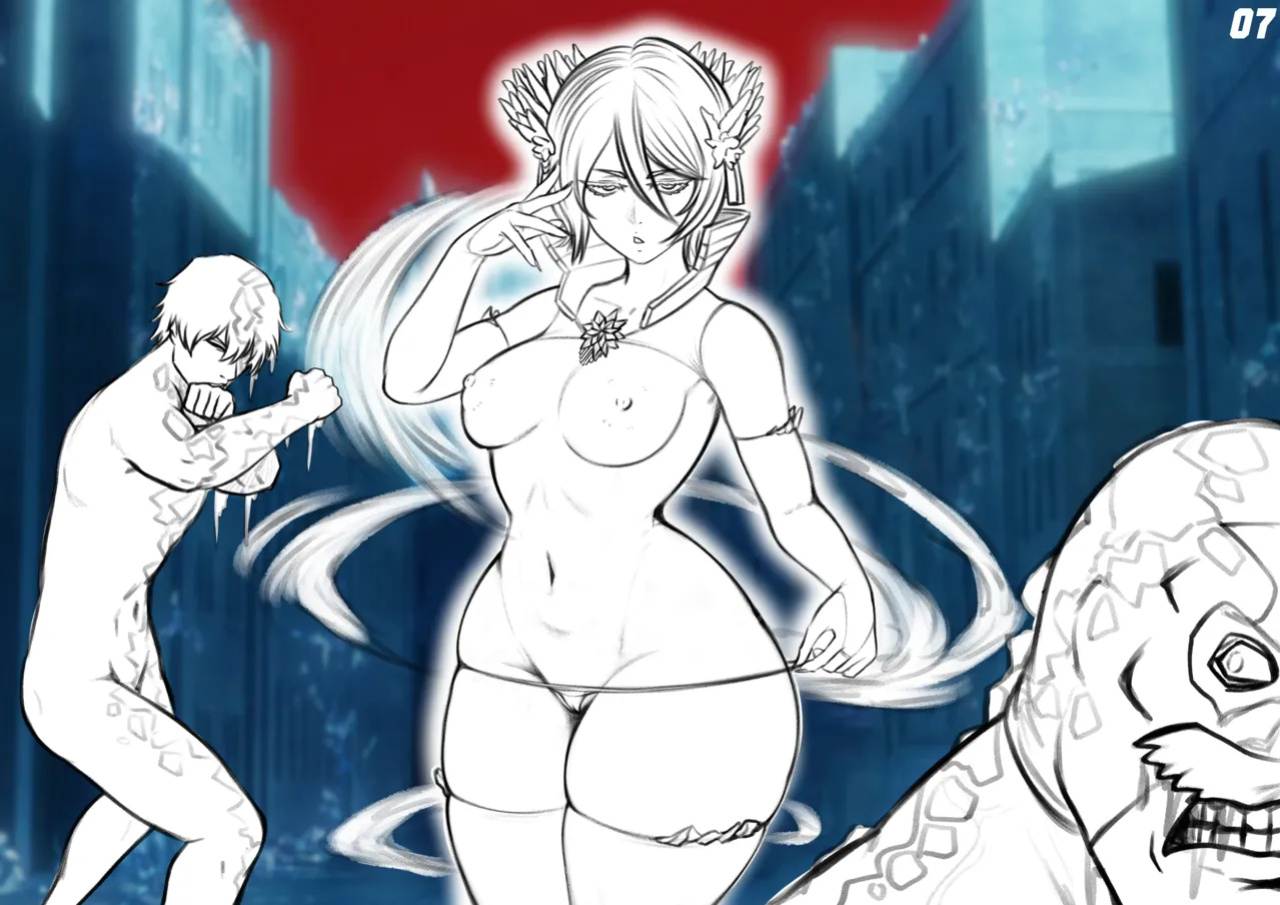 Rukia x Orihime in the 1000 Year ANAL Orgy (completed)