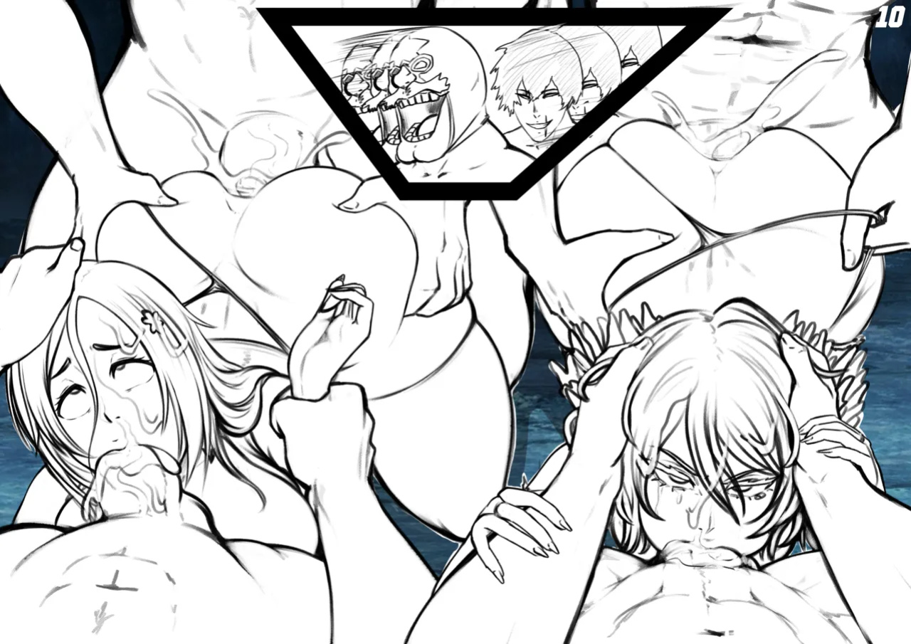 Rukia x Orihime in the 1000 Year ANAL Orgy (completed)