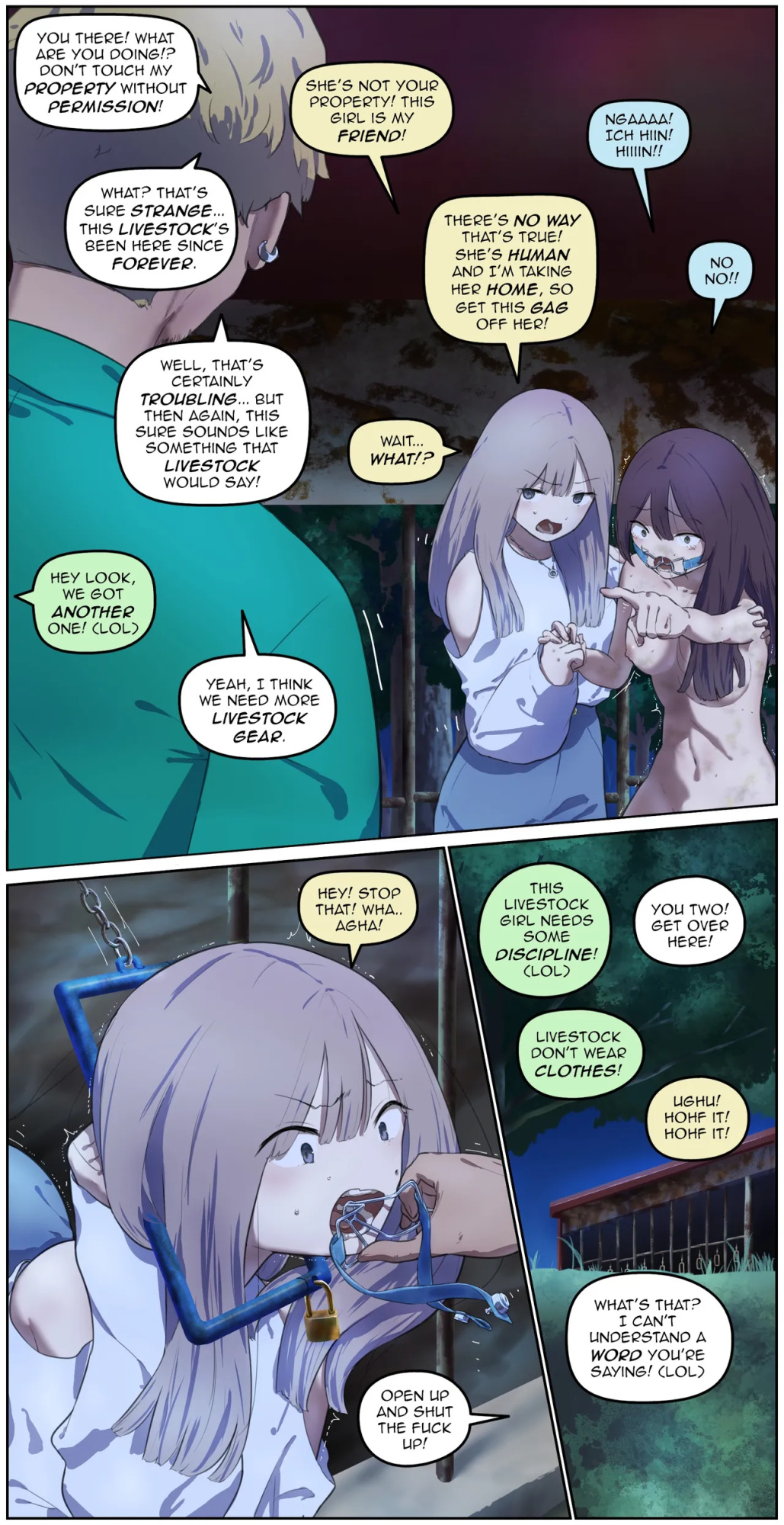 On the way home, at the barn at night part2 【Translated by kochakaden】