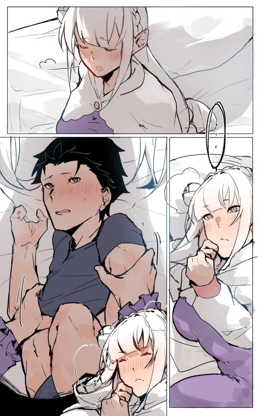 [Angel] Emilia's trouble at the Watchtower (Re:Zero kara Hajimeru Isekai Seikatsu)