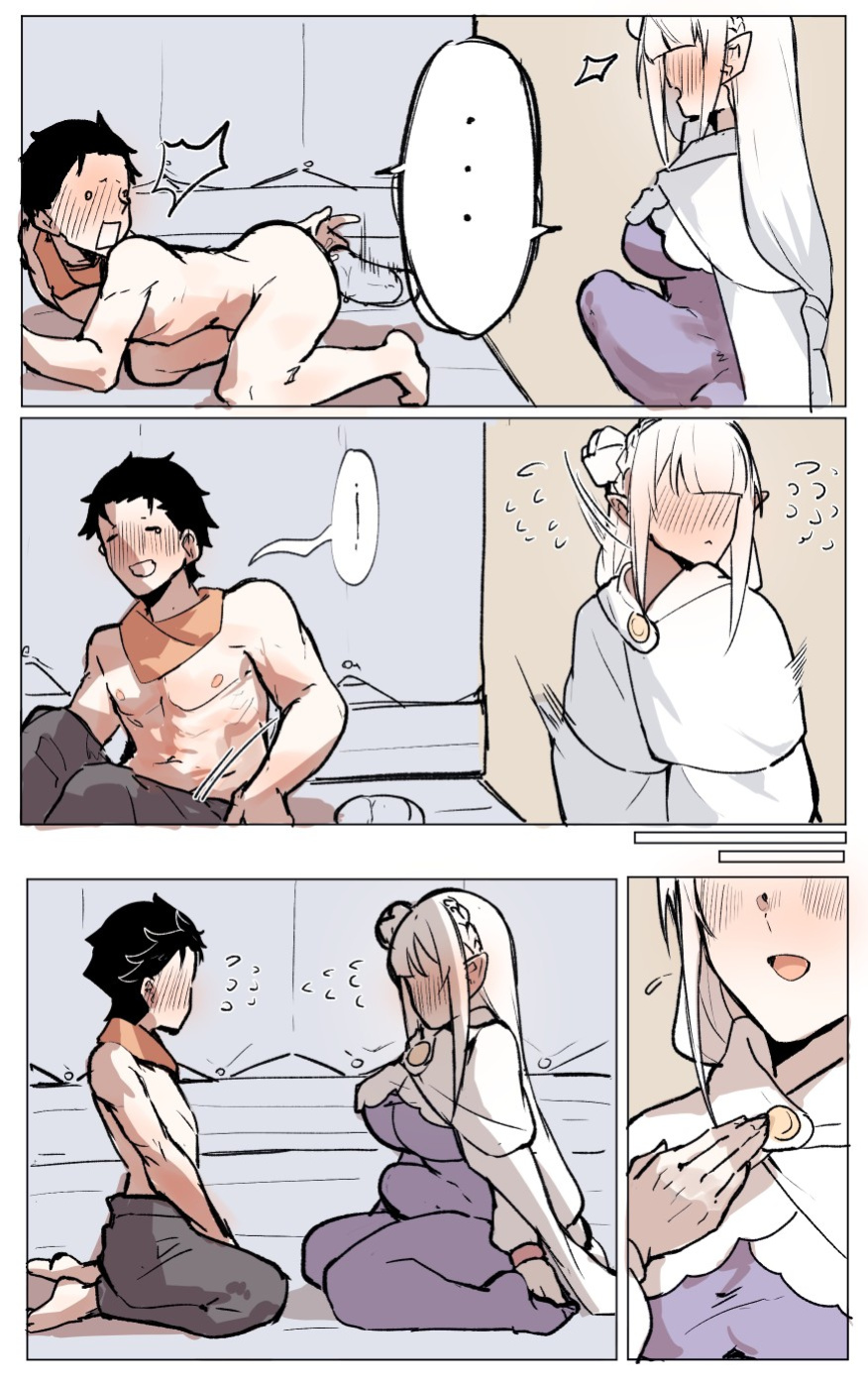 [Angel] Emilia's trouble at the Watchtower (Re:Zero kara Hajimeru Isekai Seikatsu)