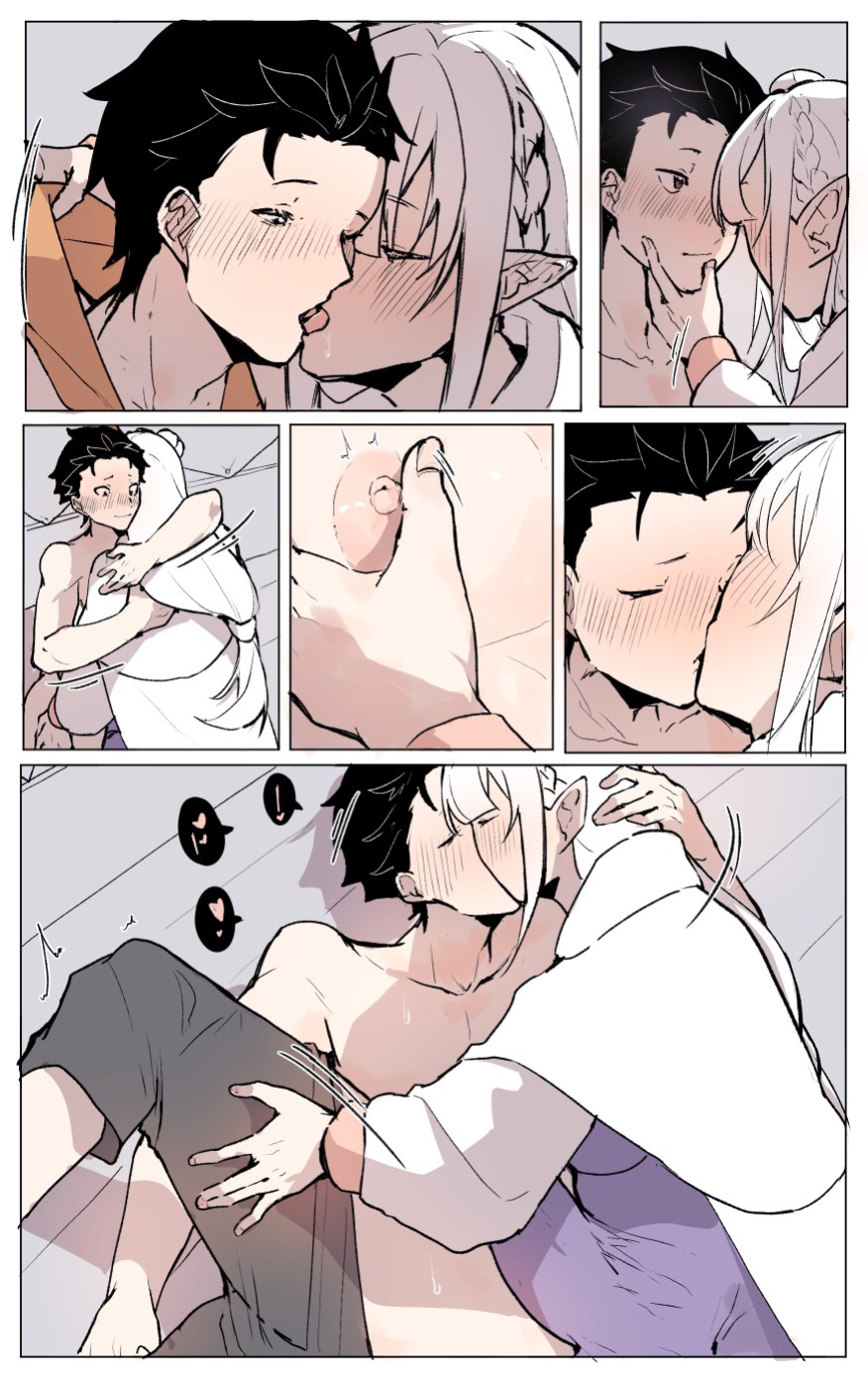 [Angel] Emilia's trouble at the Watchtower (Re:Zero kara Hajimeru Isekai Seikatsu)